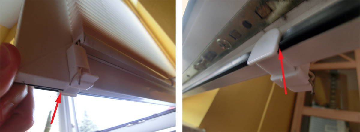 Fensterdichtung, die durch eine Halterung eingedrückt ist und somit nicht mehr komplett dicht ist und Schall von außen durchlässt.